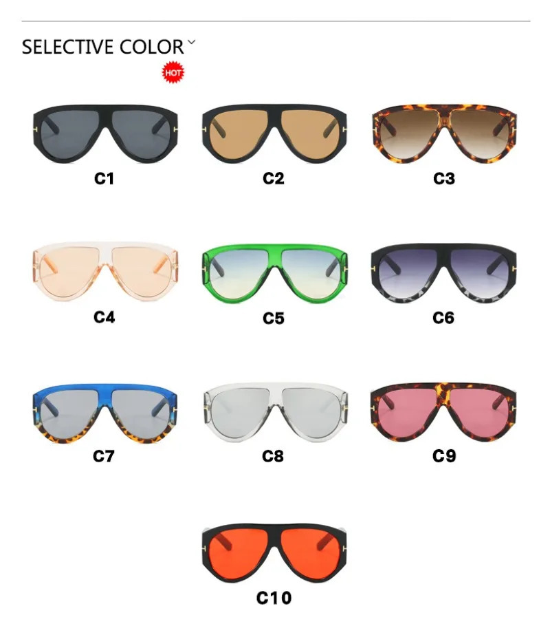 Vintage Woman Oval Shape Sunglasses Large Frame Sun Glasses Trendy Street Shoot Shades Eyewear UV400 Gafas De ol 250906