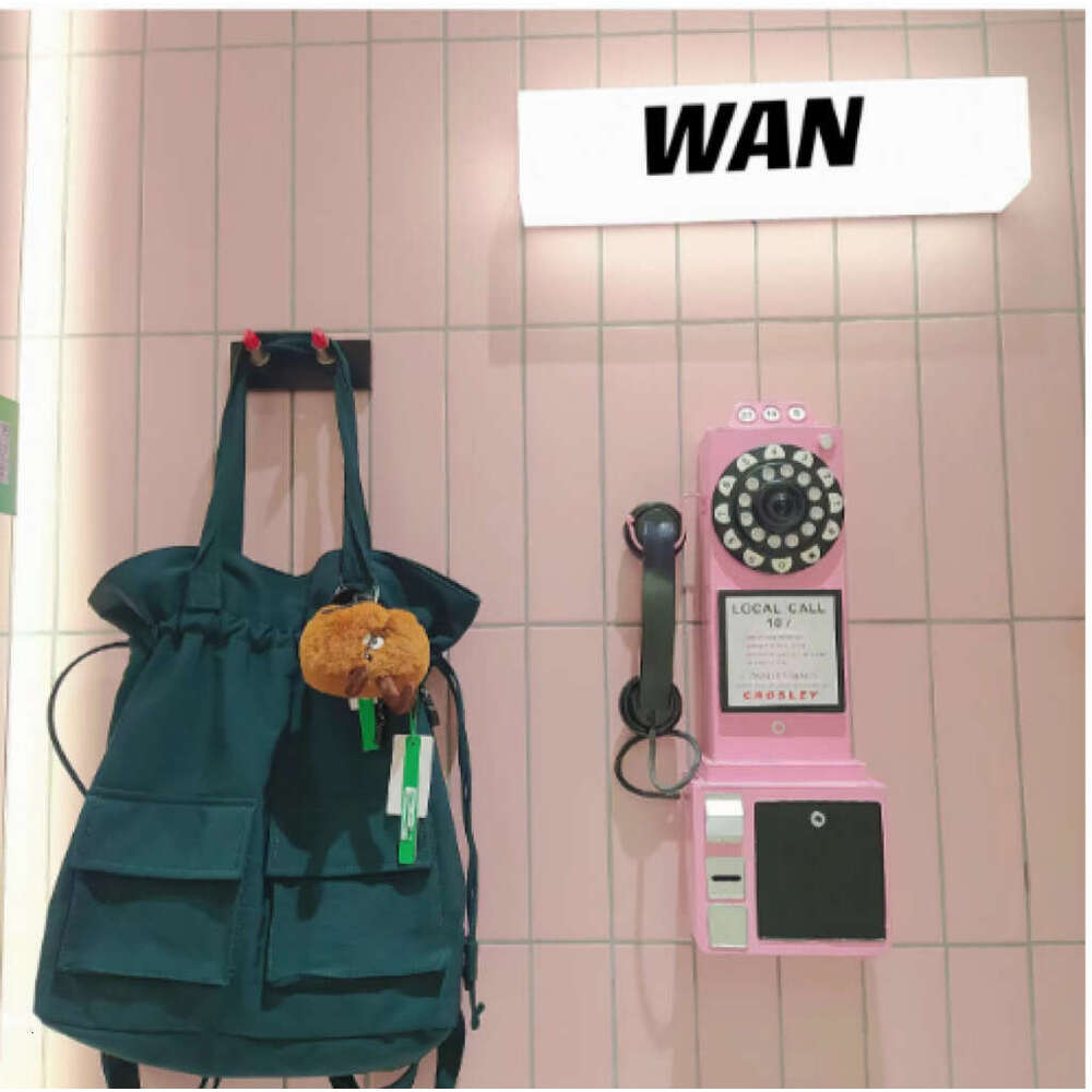 Single Double Shoulder Large Capacity Multifunctional Adjustable Dopamine Color Casual Drawstring Women's Bag