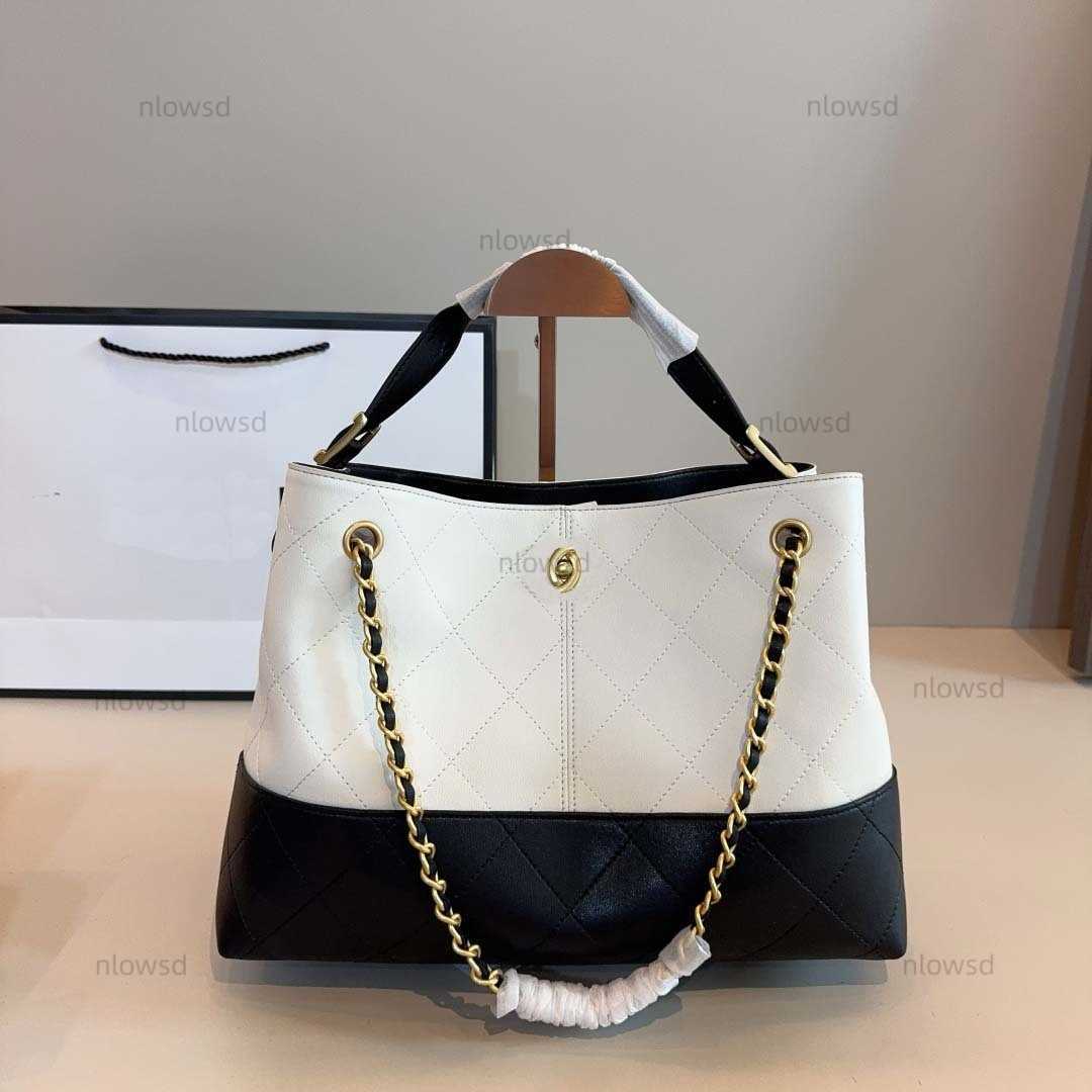 25A Designer Real Suede Leather Shoulder Bags Plaid Shopping Bag With Chain Belt Woman Luxury Handbag Vintage Hobo Genuine Leather Patchwork Classic New Totes F66U