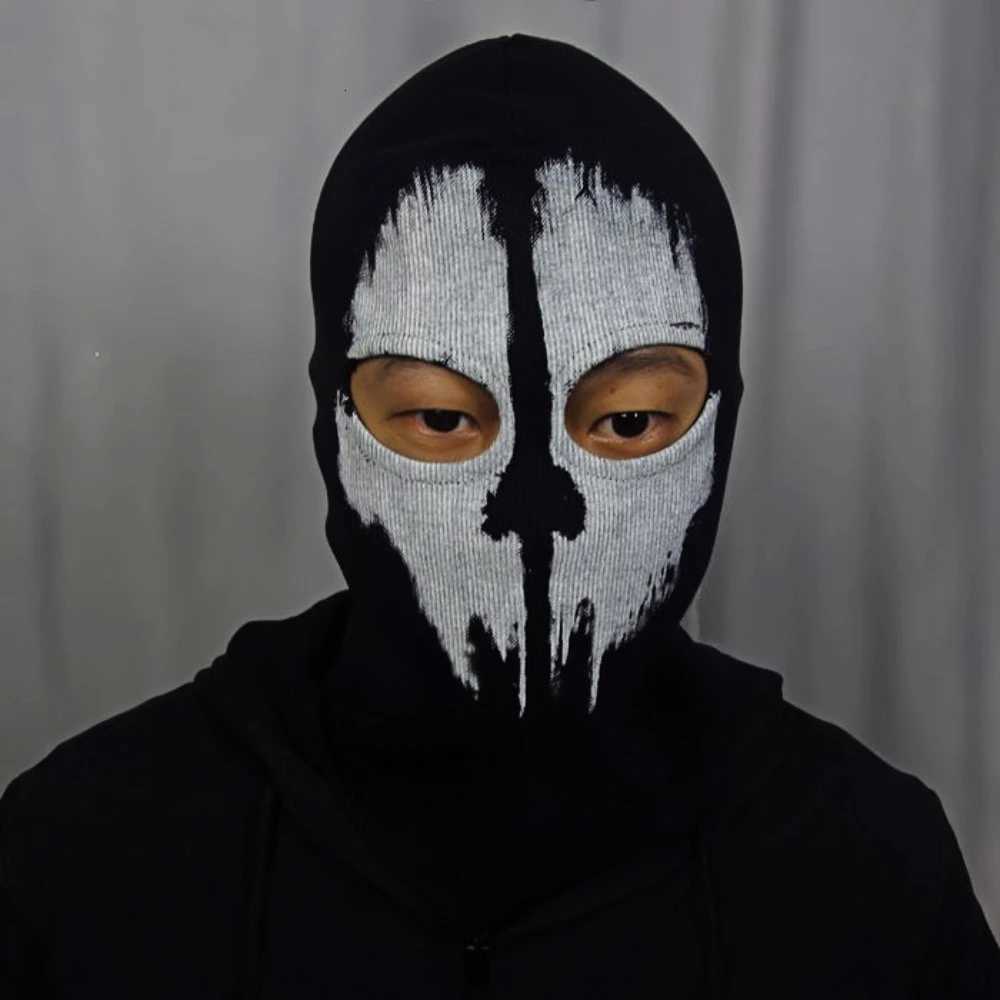 Ghost Style Skull Balaclava Tactical Cotton Face Mask For Military Cosplay Motorcycle Skiing Call Of Duty Halloween Party Gear W250906