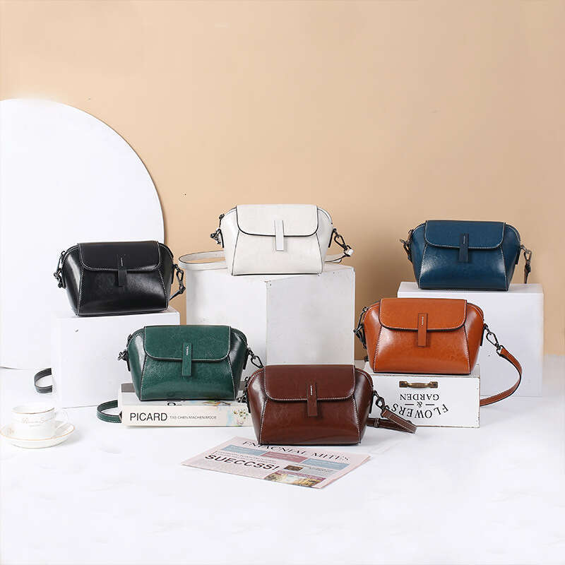 Cowhide Crossbody Small for Women 2025 New Trendy Fashion Versatile Single Shoulder Shell Niche Genuine Leather Women's Bag