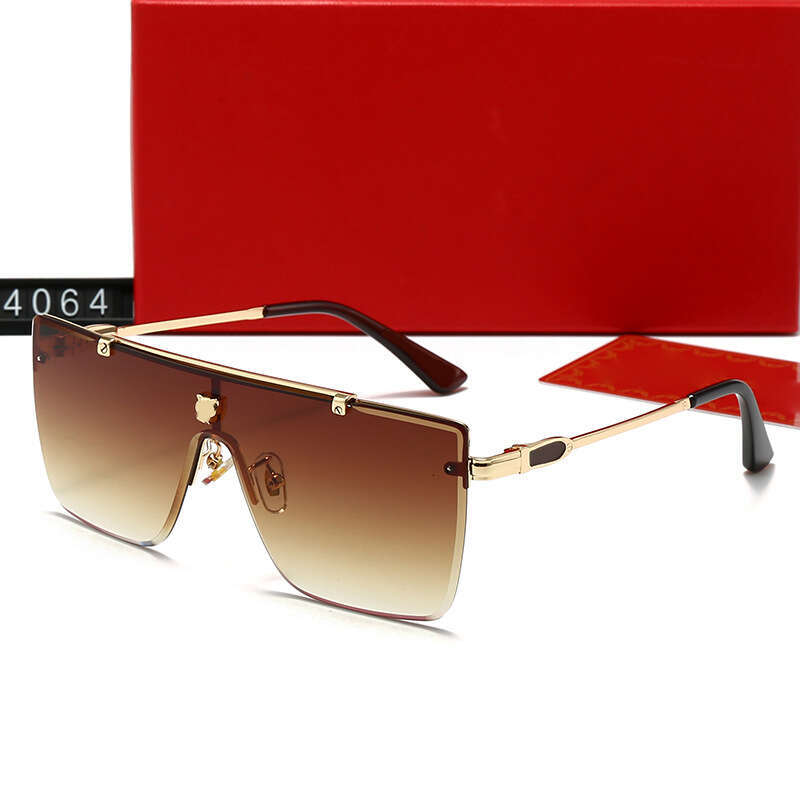 New Frameless Large for Men and Women, Stylish Personality Glasses, Fashionable Women's Sunglasses 24064 ea9