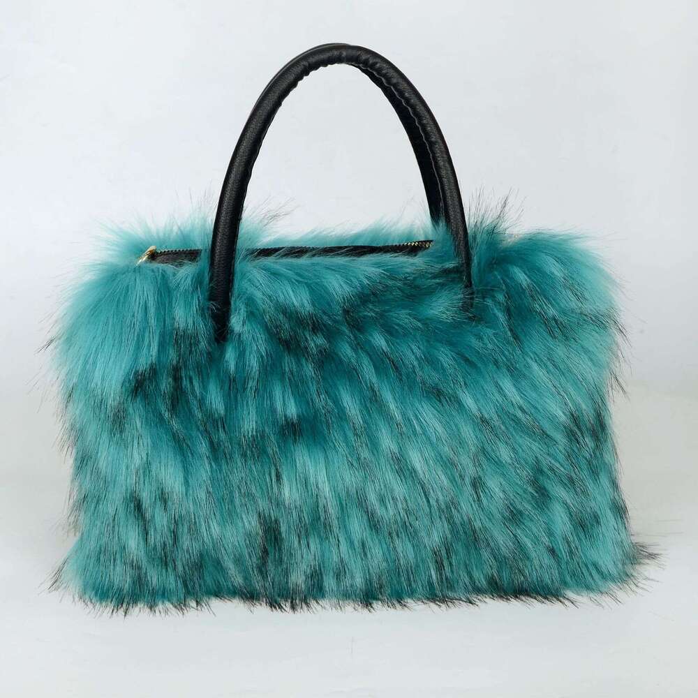 Imitation Raccoon Women's Shoulder Trendy Fashion Versatile Fur Bag
