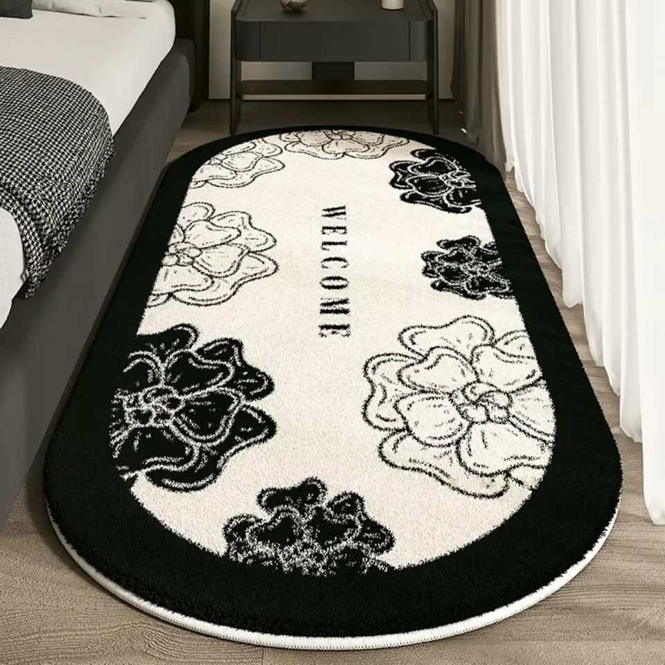 Luxurious VIKAMA Luxury Faux Cashmere Oval NonSlip And StainResistant Carpet Suitable For Living Room Bedroom Coffee Tables HomeDecor Y251105