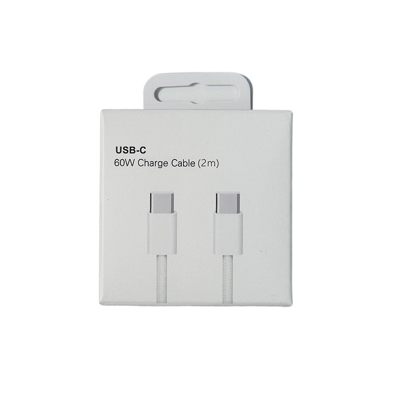 60W USB-C to Type C Cord Braided Nylon Fast Charging Data Cable 6FT 3FT Hot Sales