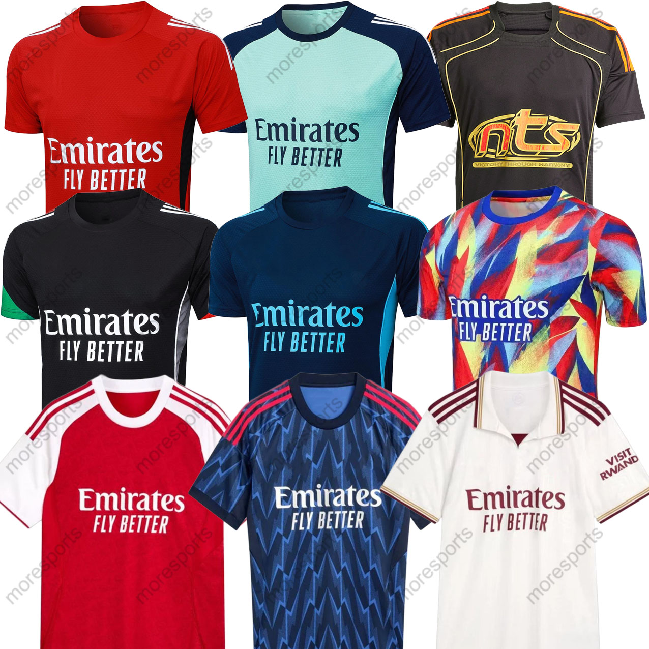 SAKA Soccer Jerseys G. JESUS ODEGAARD NTS RICE HAVERTZ 2025 2026 Gunners MARTINELLI SMITH ROWE NKETIAH ZINCHENKO SALIBA TROSSARD Football Shirt