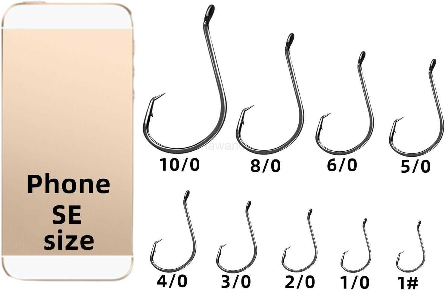 Circle Hooks Fishing Hooks 2X Strong Octopus Offset Fish Catfish Bulk Fishing Gear Equipment Hooks Set Saltwater Freshwater 50PCSW250906