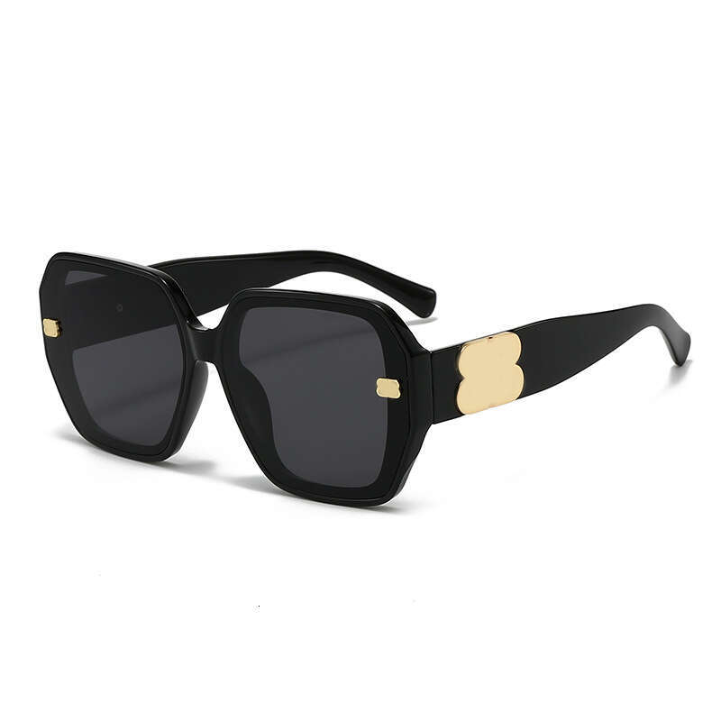 New Women's Large Frame Classic Personality Trendy Sun Protection Sunglasses 0387 6ad