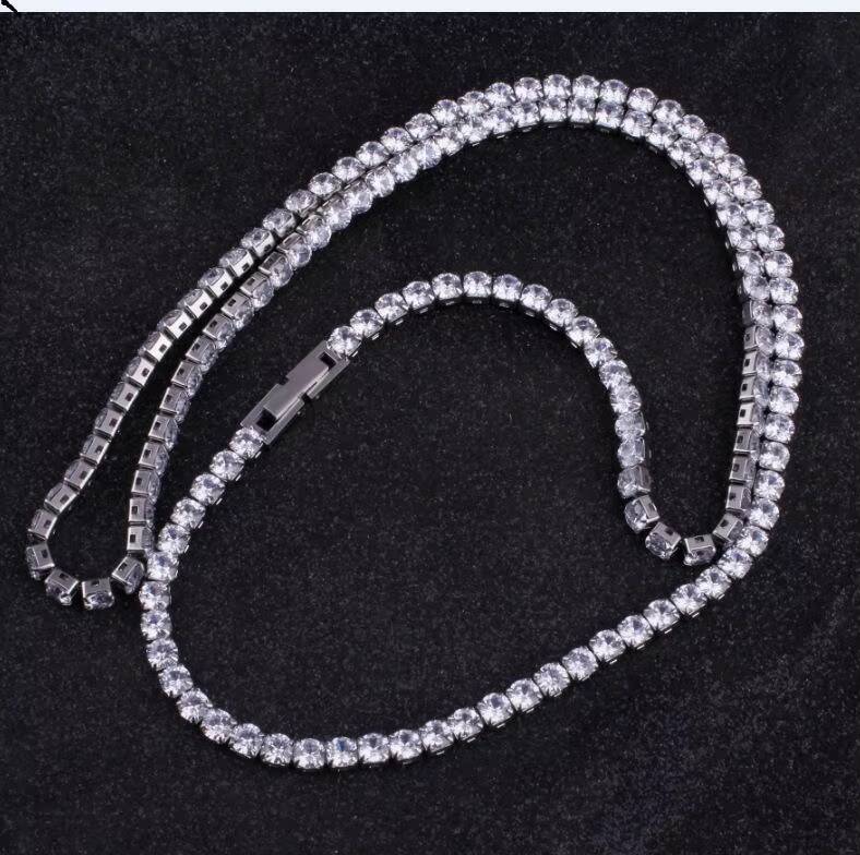 Moissanite Diamond Tennis chain Bracelet 10K 14K 18K 24K silver Moissanite Chain Custom Jewelry for Women