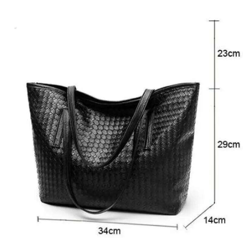 Designer Bag 2025 New Women's Trendy Woven Large-Capacity Single-Shoulder Fashionable Casual Tote And Simple Large Bags