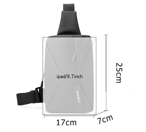 Luxury Bag Designer Bag 2025 New Men's Chest Bag Trendy Korean Version Water-resistant Crossbody Bag Fashion Business Men's Single Shoulder 