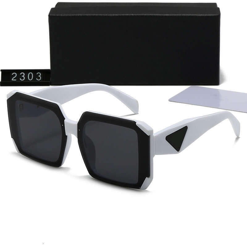 New Men's and Women's Trendy Fashion Square Frame Triangle Sunshade Glasses Personality Sunscreen Sunglasses 2303 9ac
