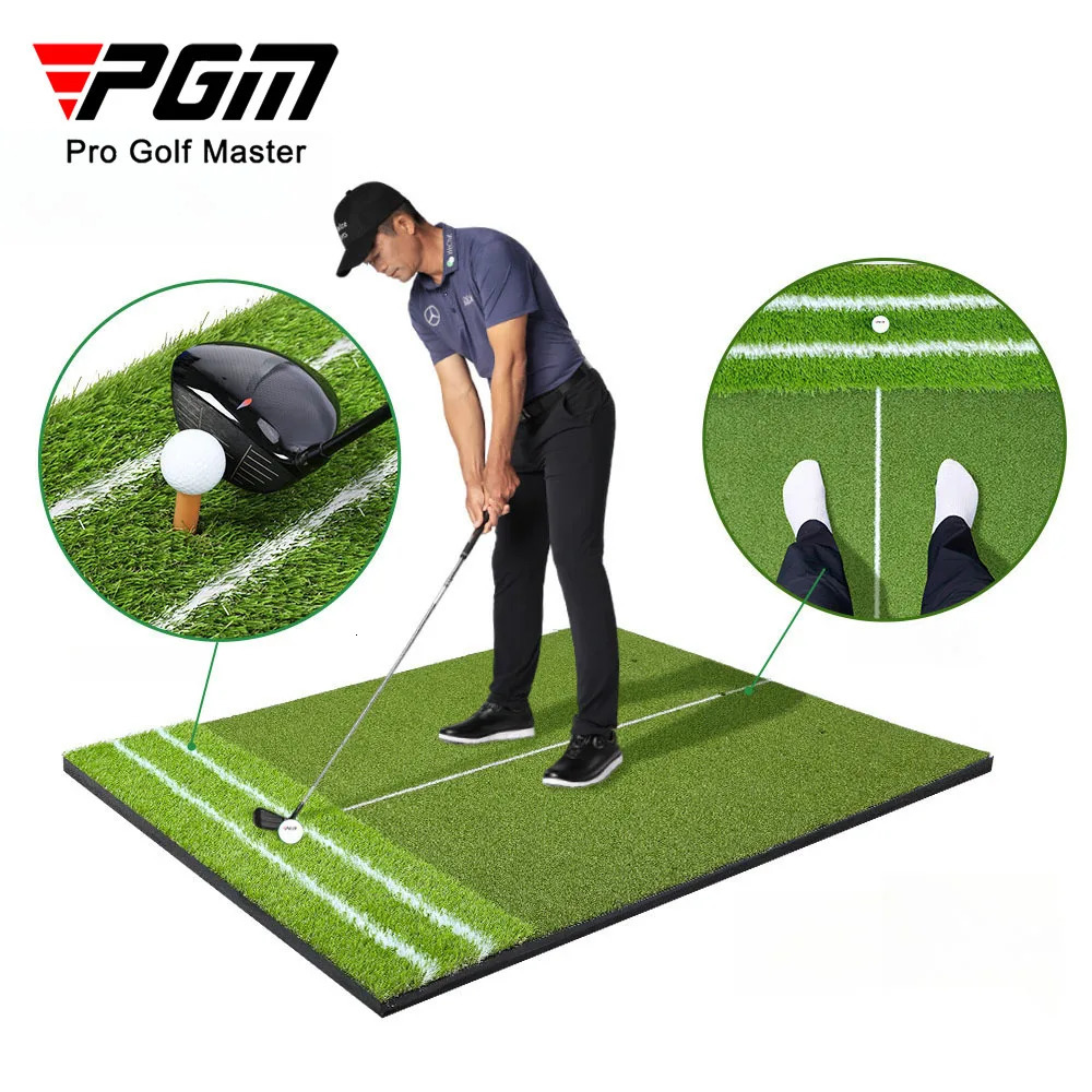 PGM Golf Strike Mats Auxiliary Line Guide 12x15m Indoor Outdoor Swing Pad DJD050 250906