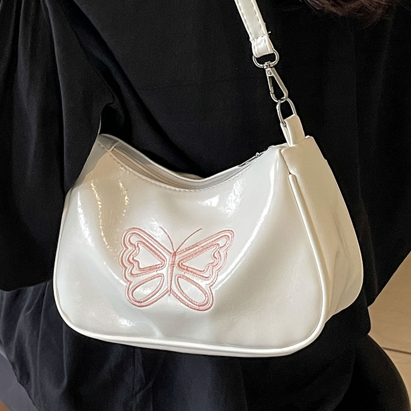 Women's Shoulder Bag Trend Long Stick Bag Niche Women's Crossbody Bag Butterfly Rock Pattern Autumn New design Designer Bag Handbag