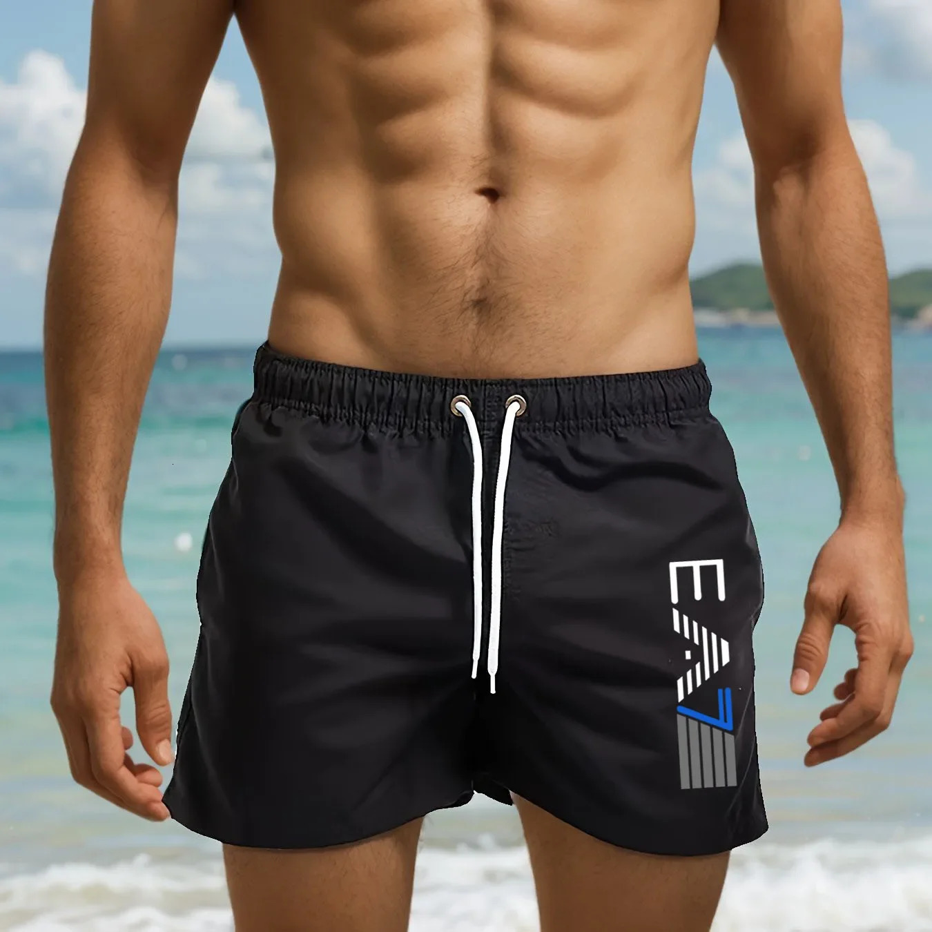 Mens Summer Casual Beach Shorts Lightweight Breathable Surf Swimming and Vacation Swim 250906