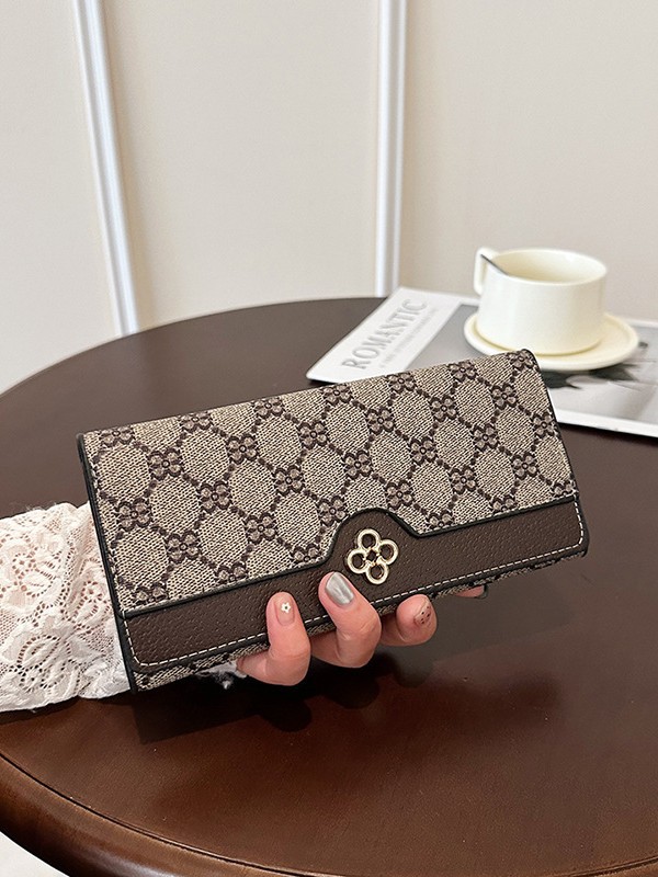 Luxury Brand Designer Purse Trendy Design Fashion Wallet For Women Short Style With Multiple Card Slots Fashion Cardholder High-Value Long Wallet