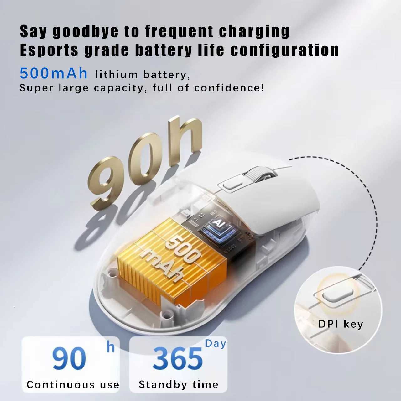 348 Superlight Mouse 24G Wireless Gaming Mouse R1 Flagship Chip Sensor 6400 DPI For Computer Laptop Office Game Z250906