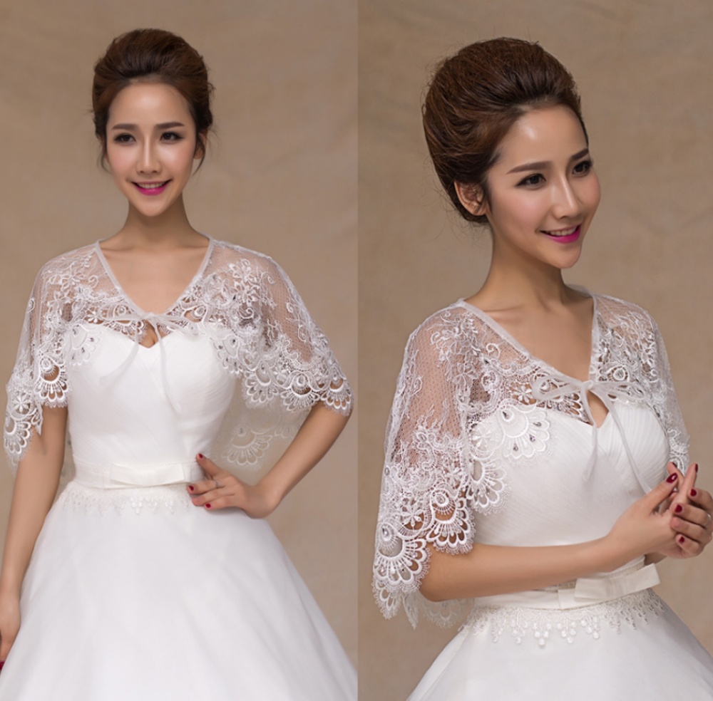 Delicate Bride Wraps Lace Shawl Light Weight Bridal Trendy Ladies Shawl for Weddings and Event Vestidos De Novia Shawl