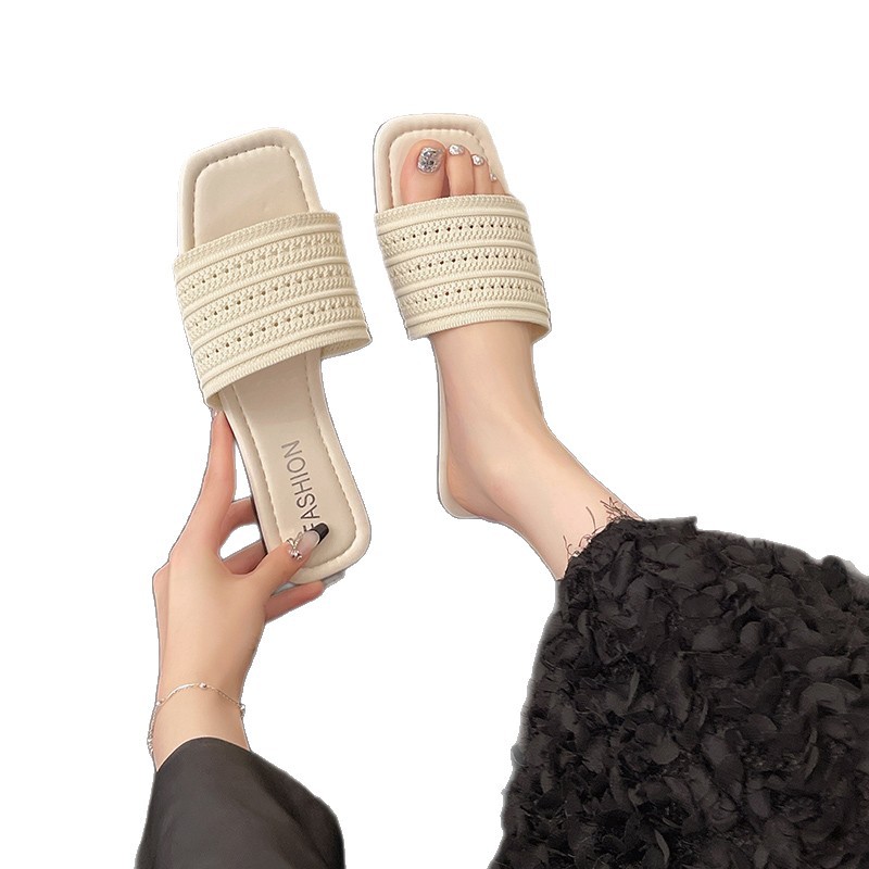 new slides designer Slippers womans sandals black Platform Peep Toe shoes Indoor home outdoor women
