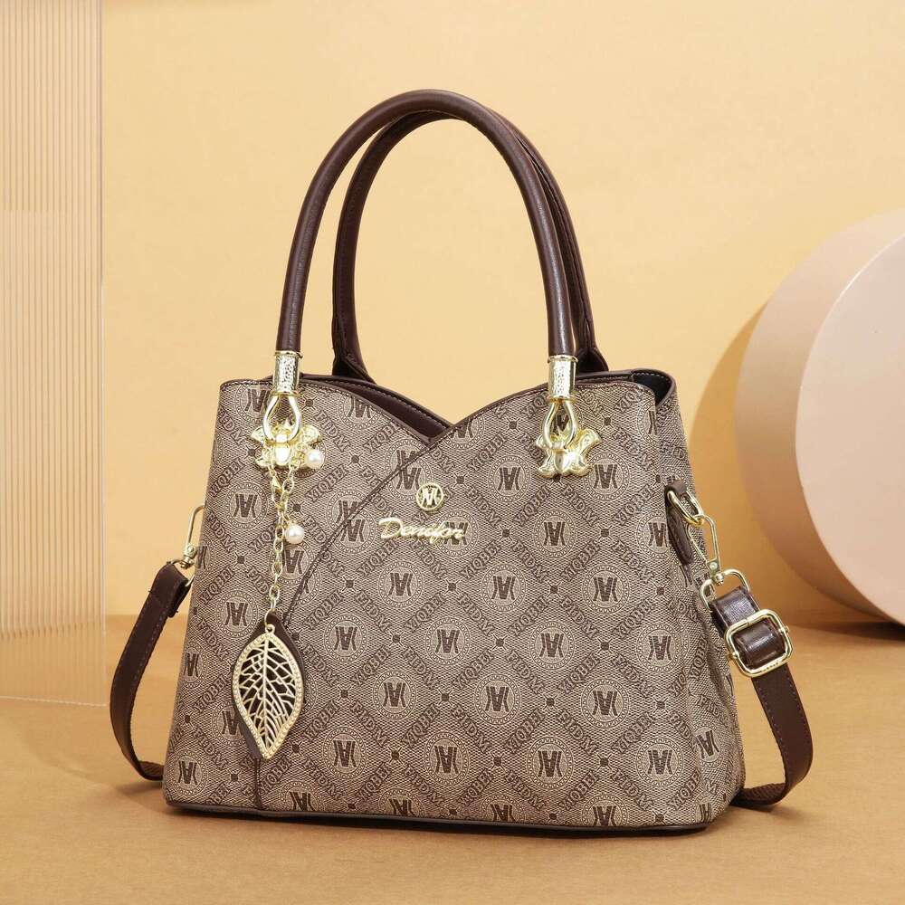 Bag with a High-End Feel, Large Capacity, Printed Women's New Fashion Tote Shoulder Bag, Handbag for Women