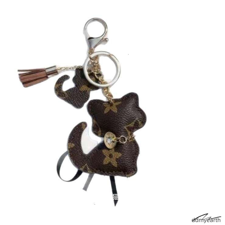 ddmyearth Personalized Cat Keychain Ring - Custom Car Bag Pendant for Women and Unisex Couples Z260130