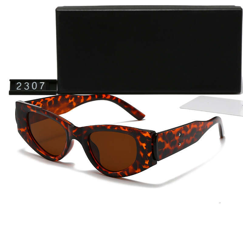 New Small Frame Cat Eye fashion Trend Modern Hip Hop Personality Anti-ultraviolet Sunglasses 2307 8d5