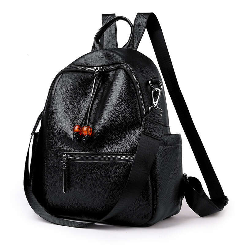 PU Fashionable Elegant Women's Double Shoulder Large Capacity Fashion Mommy Bag Autumn Winter Versatile Casual Backpack
