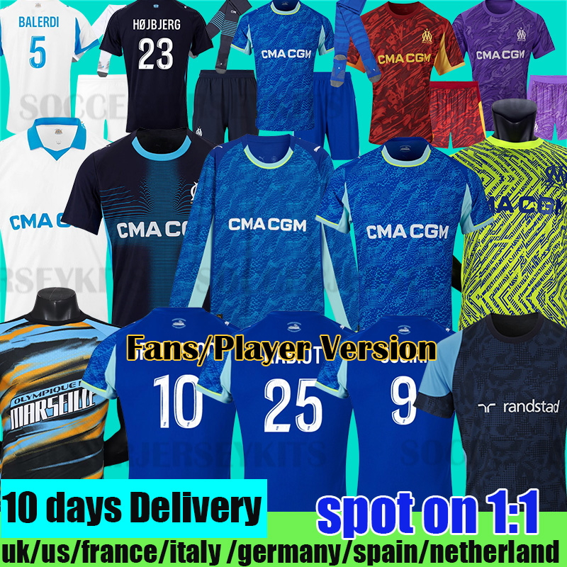 mar seille 25 26 maillot de foot OM GREENWOOD marseile jersey 125TH Anniversary kits football shirt hommes enfants RABIOT GOUIRI BALERDI maillot om 25 26 m a r s e i l l e