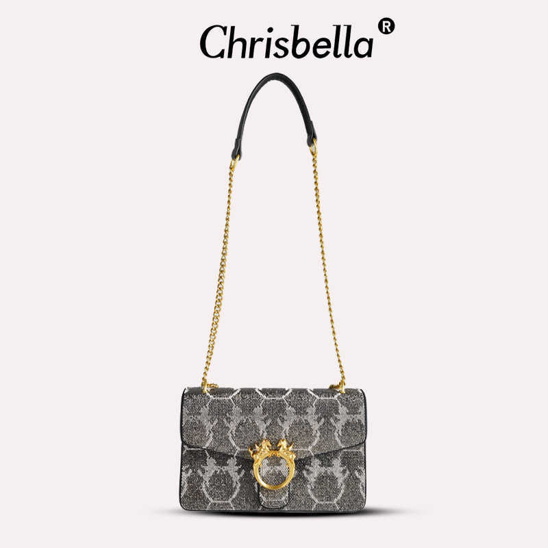 Designer new handbag chain one shoulder sling under arm of the female bag