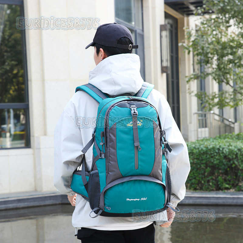 Outdoor Sharp Mountaineering Bag Waterproof Travel Hiking Camping Large Capacity Multi Functional Professional Mens and Womens Sports Backpack H250906