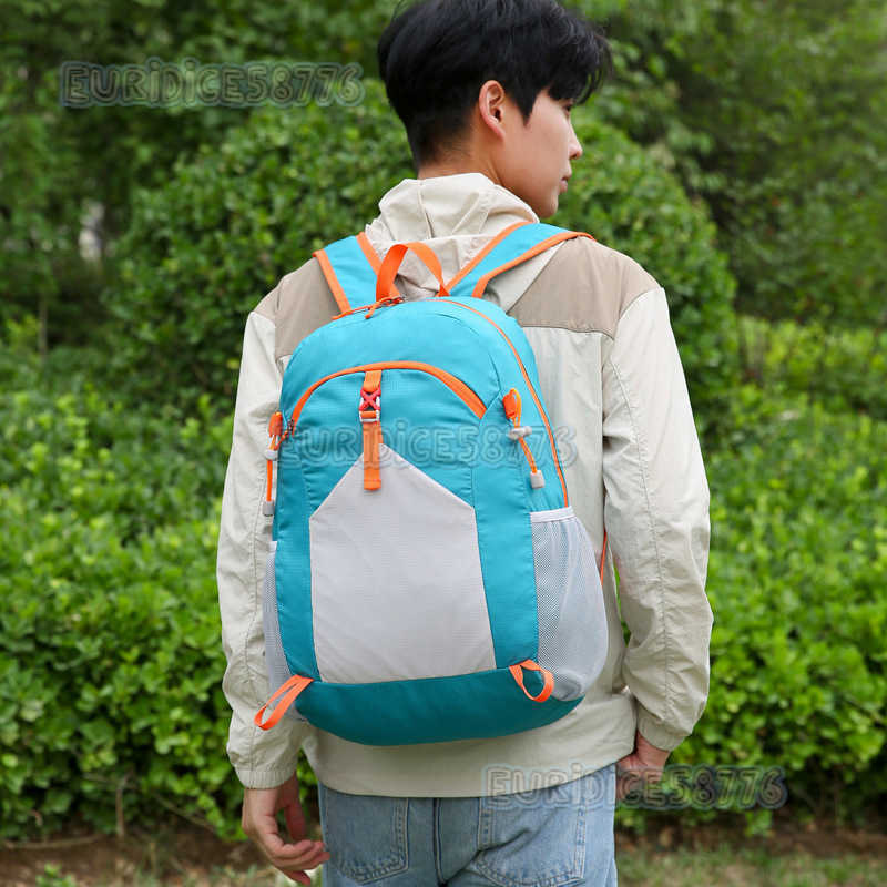 2024 Outdoor Bag Casual Folding Bag Travel Backpack Large Capacity Handbag Lightweight Double Shoulder Unisex Bag H250906