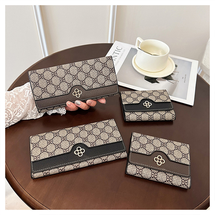 Luxury Brand Designer Purse Trendy Design Fashion Wallet For Women Short Style With Multiple Card Slots Fashion Cardholder High-Value Long Wallet