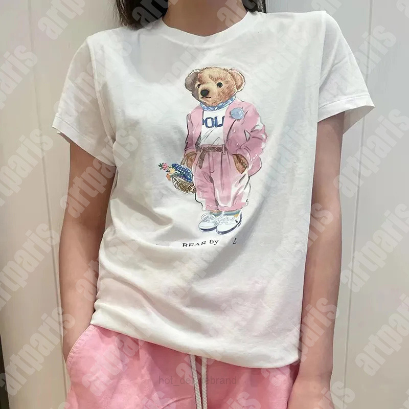 womens t shirt designer polo t shirt fashion bears pattern print summer tee color tshirt ralphlaurent ralphlaurenpolo ralphlaurens ralphs laurens breathable YTNI