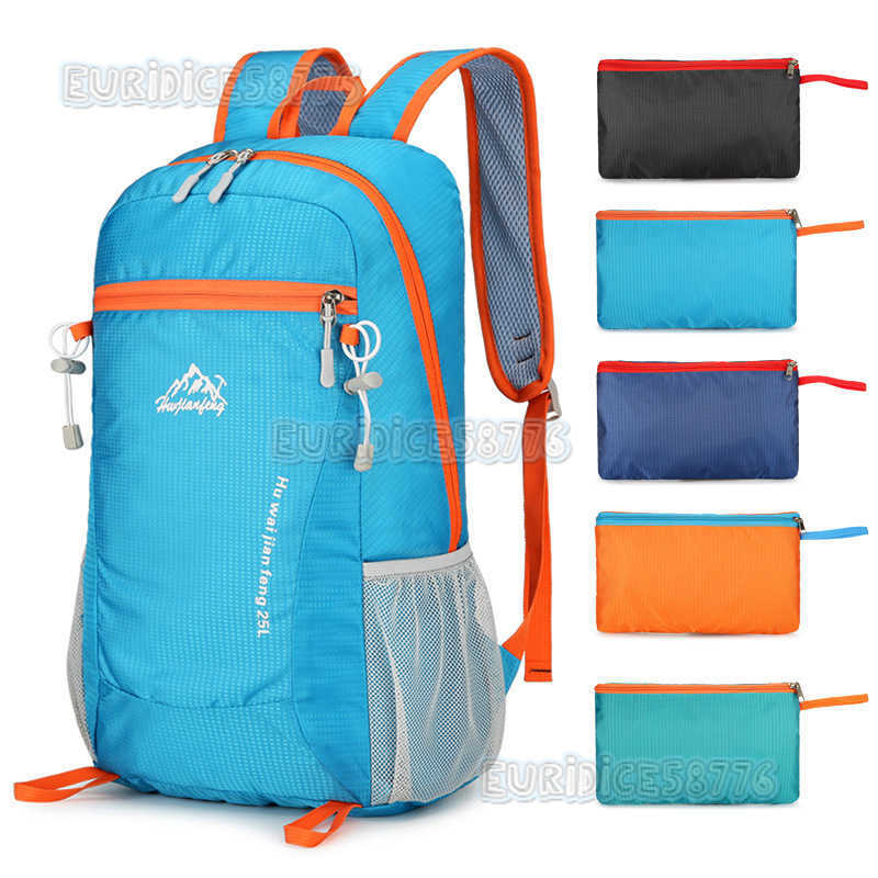 Ultralight Casual Backpack Outdoor Travel Bag Sports Backpack Mens Lightweight Hiking Bag Commuting Foldable Bag School Bag H250906
