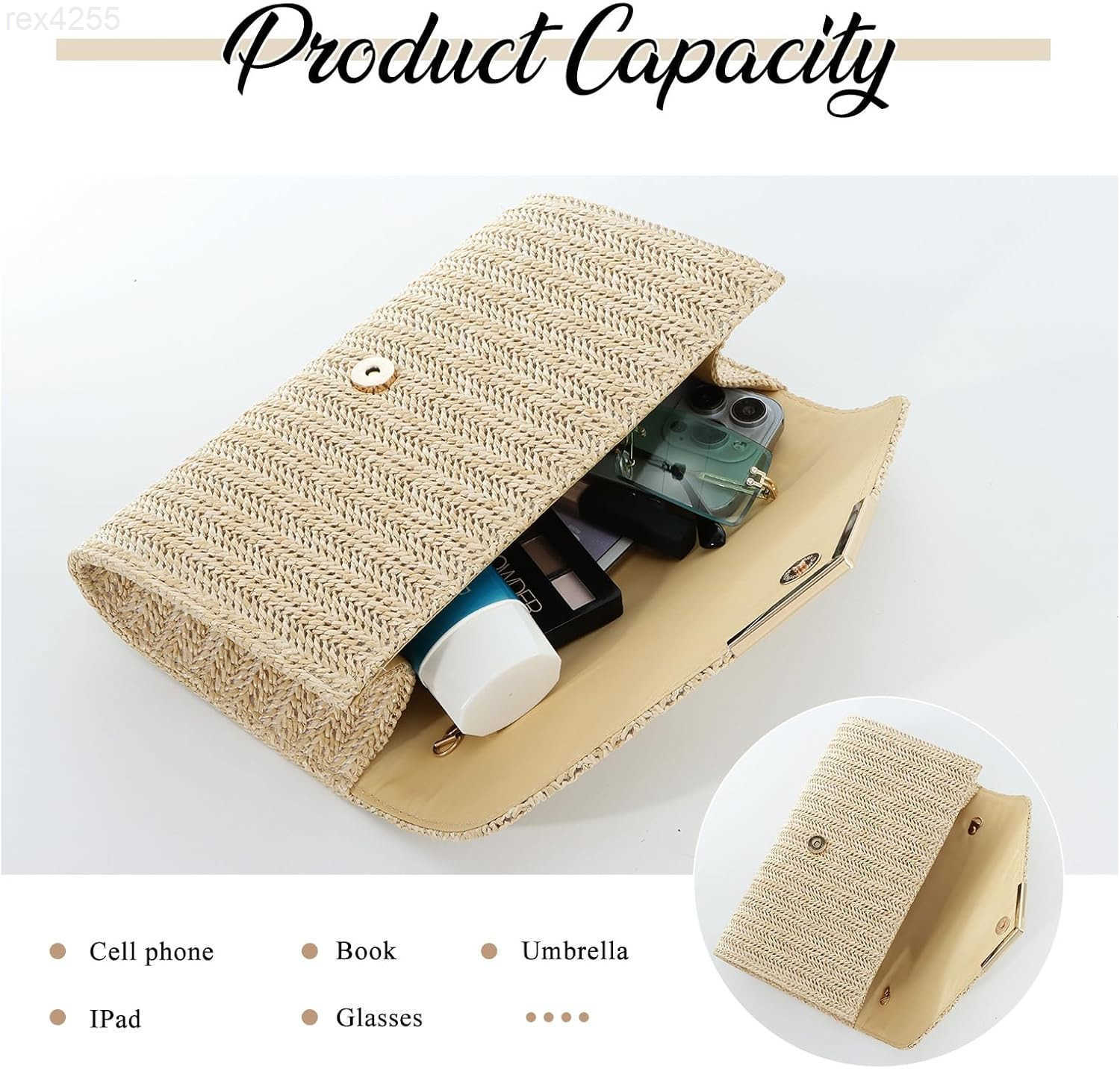 Straw Clutch Purse Raffia Rattan Summer Evening Bag Woven Beach Handbags for Women Wedding Vacation Travel Party 2025W250906