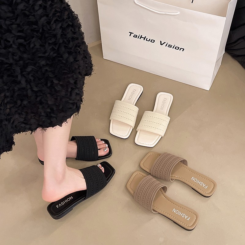 new slides designer Slippers womans sandals black Platform Peep Toe shoes Indoor home outdoor women