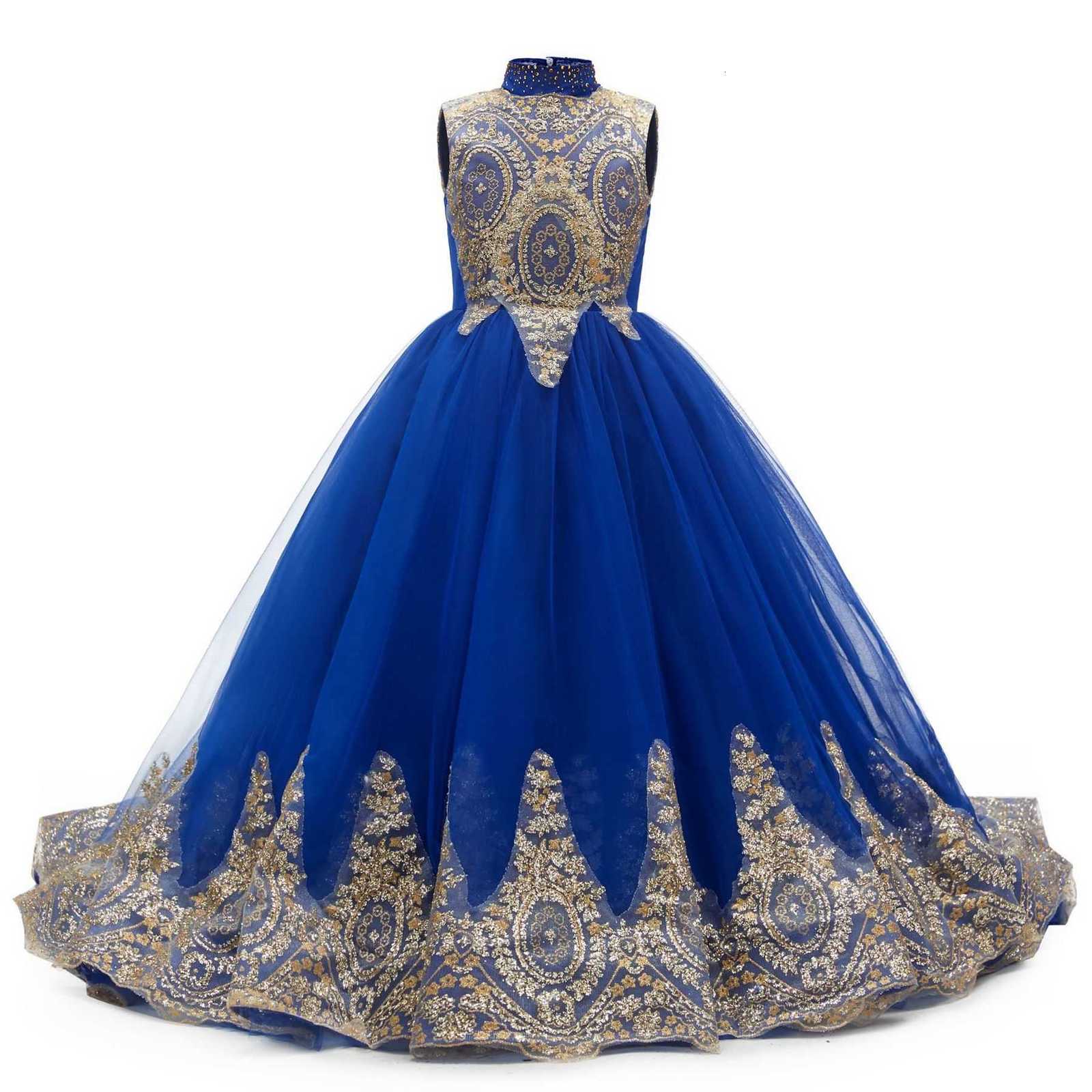 Wedding Flower Girl Dresses Little Girls Birthday Party Gown Toddlers Beaded Lace Princess Pageant Dress Custom Made Z250716