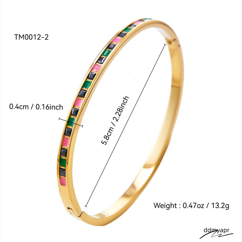 Designer Classic Bracelet Stainless Steel Ddmydec Men Women Riveted Bangle Gold Plated Fashion Jewelry Rivet Design Ddmydec Ddmydec