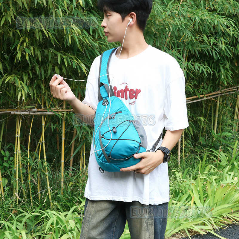 Large Capacity Hiking Bag Portable Hiking Leisure Crossbody Chest Bag Single Shoulder Backpack Sports Waist Bag H250906
