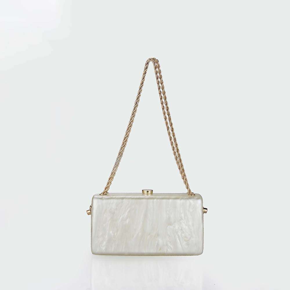 Shoulder for Women, Crossbody Handbag, New Fashion Summer Beach Acrylic Evening Bag, Small Square Bag