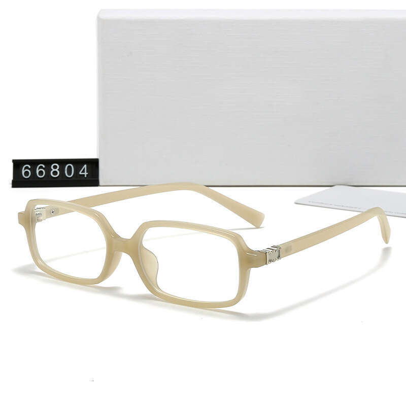 Style New Small Square Frame Sunglasses Korean Version Leopard Print Plain Light Glasses 66804 1e8