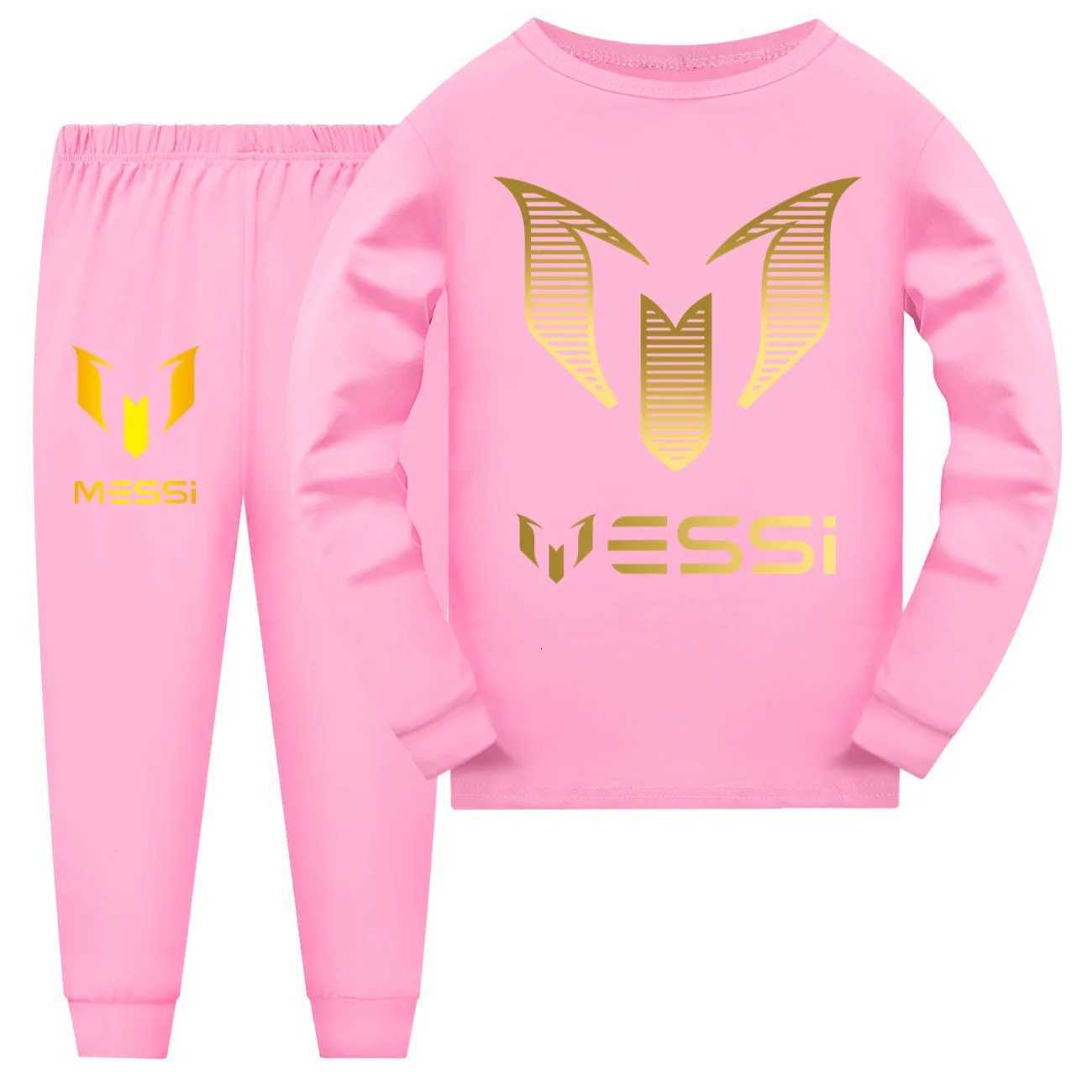Cartoon Messi Children Pajamas Boys Pijama Cotton Clothes Set Sleepwear Kids Nightwear for Girls Toddler Outfits Pyjama 2938 X250906