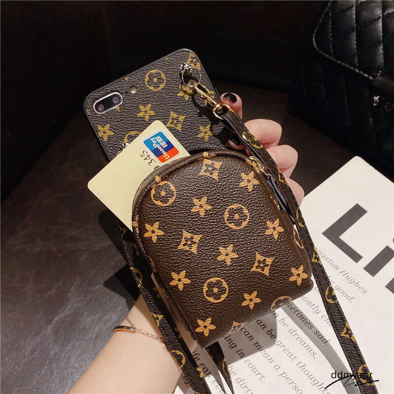 Trendy Brand Compatible Apple 15 Phone Case 13 Luxurious Small Flower Iphone 11 Crossbody Strap 12 Pro Max Zero Ddmyhome