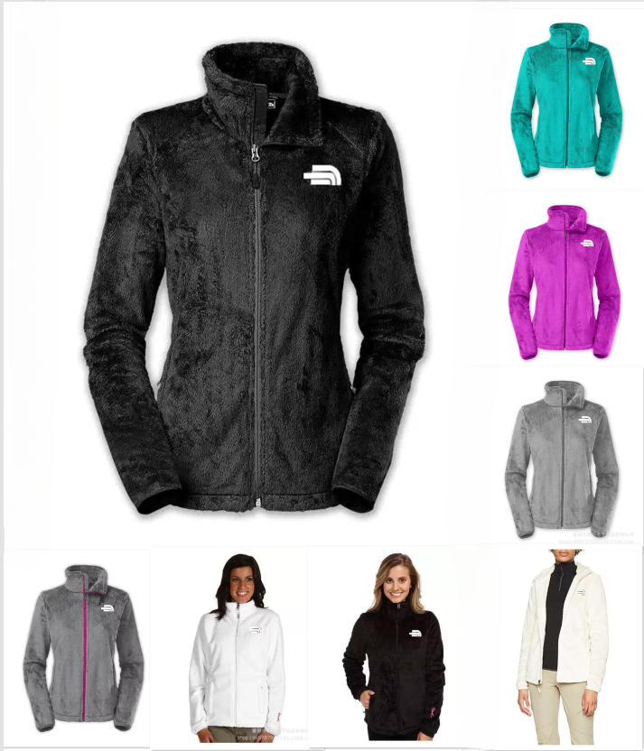 New Fashion Women Soft Fleece Osito Jackets High Quality Ladies Mens Kids SoftShell Ski Down Coats Windproof Casual Coats Black White