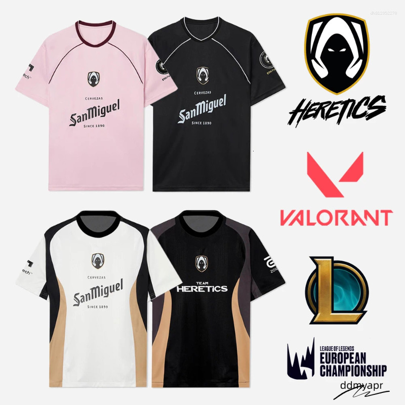 Men's T Shirts Team Heretics Esports Club 2025 LEC Valorant Pro Uniforms And Women's Sports T-Shirts Ddmyfeb Ddmyfeb
