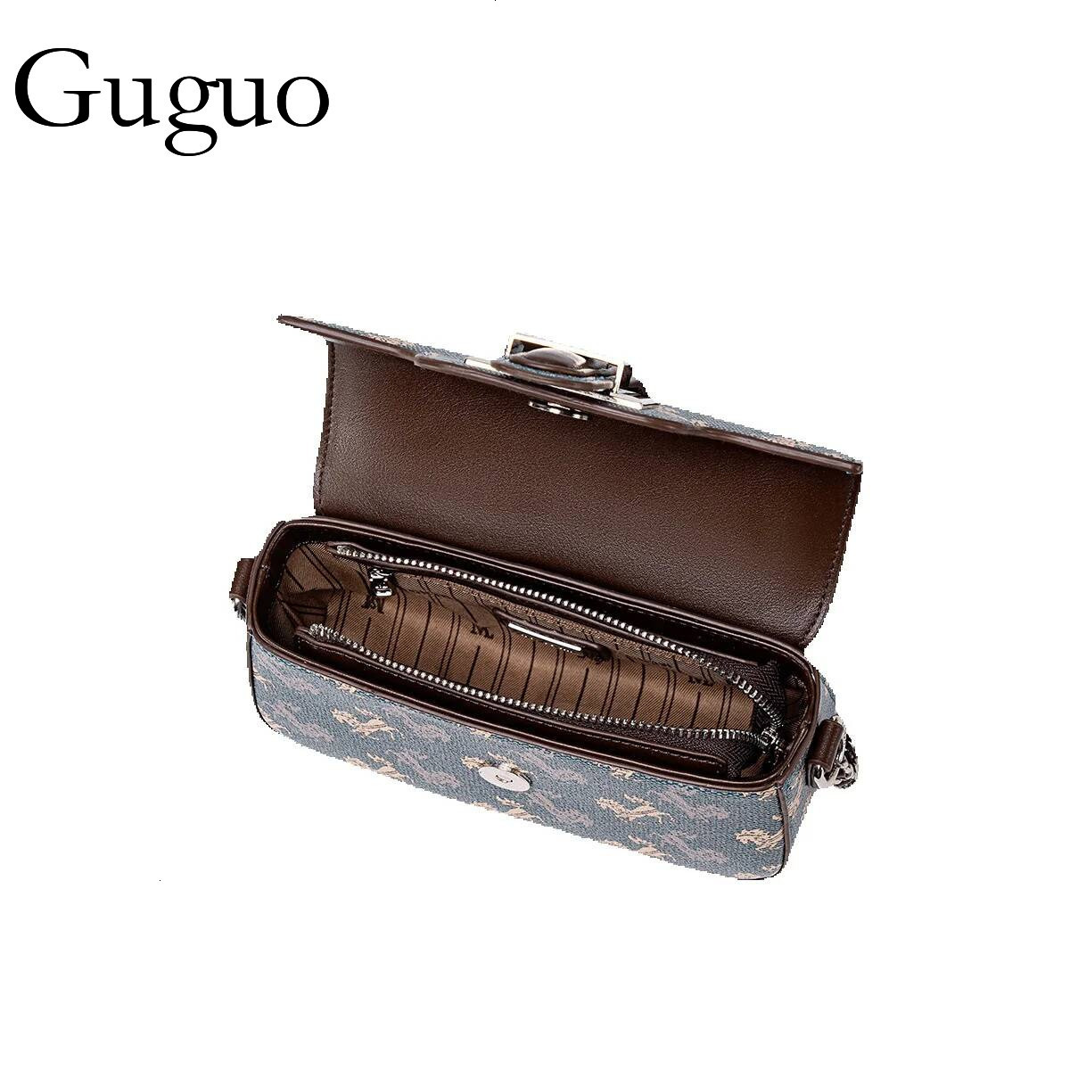 Guguo Free Shipping New Designer Bag High-end Shopping Bag Retro Chain Shoulder Underarm Bag Commuter Bag Versatile Color Series Handbag Fashionable V