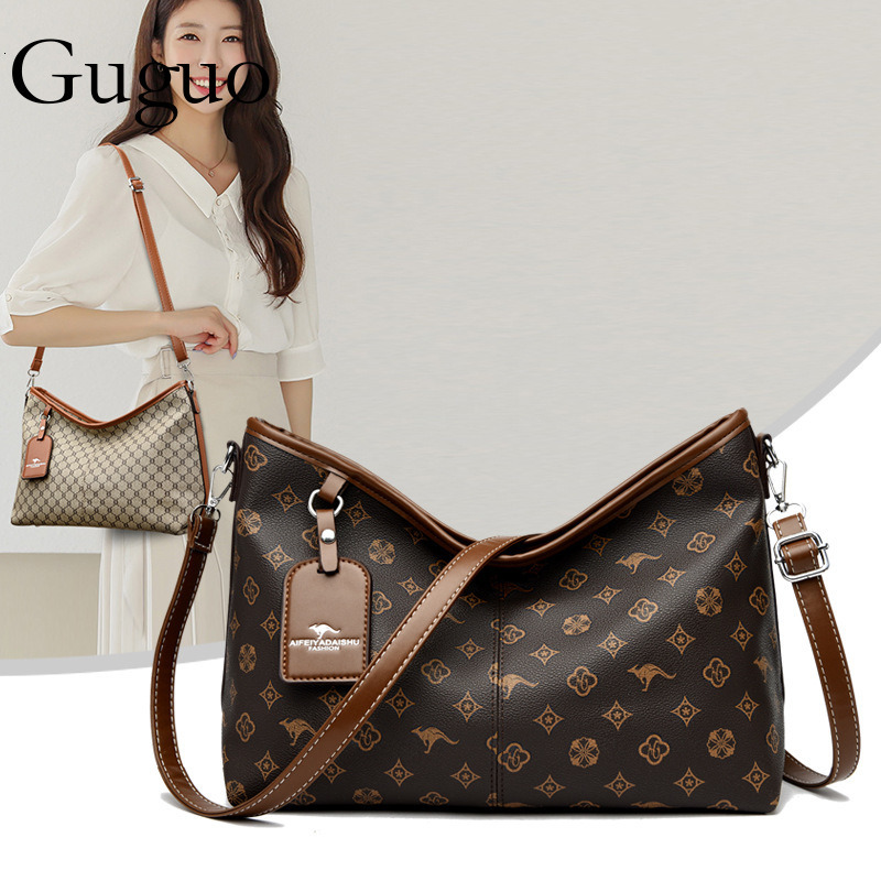 Guguo Free Shipping New Designer Bag High-end Shopping Bag Large Capacity Retro Tote Bag For Women Vintage Floral Women's Bag Casual Handbag Comm