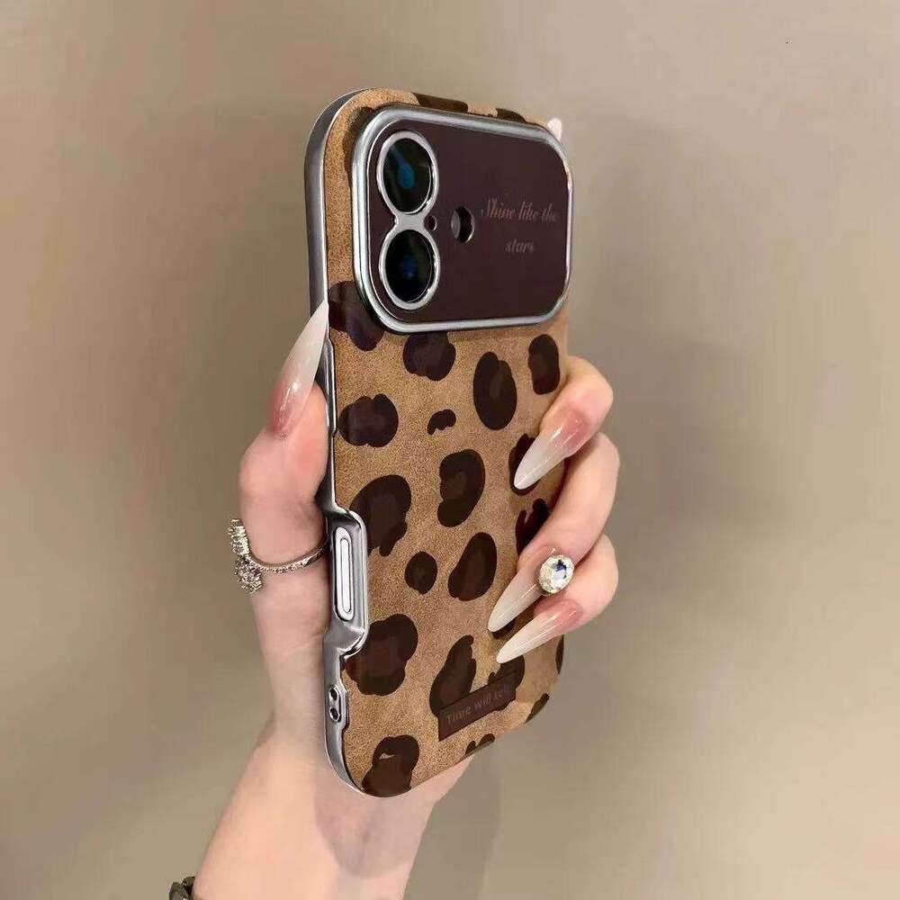 DHgargets Autumn and Winter Colorful Small Floral Suitable for iPhone 16 Pro Max Apple 15 Phone Case 14 High-end Feel 13 Leather 12