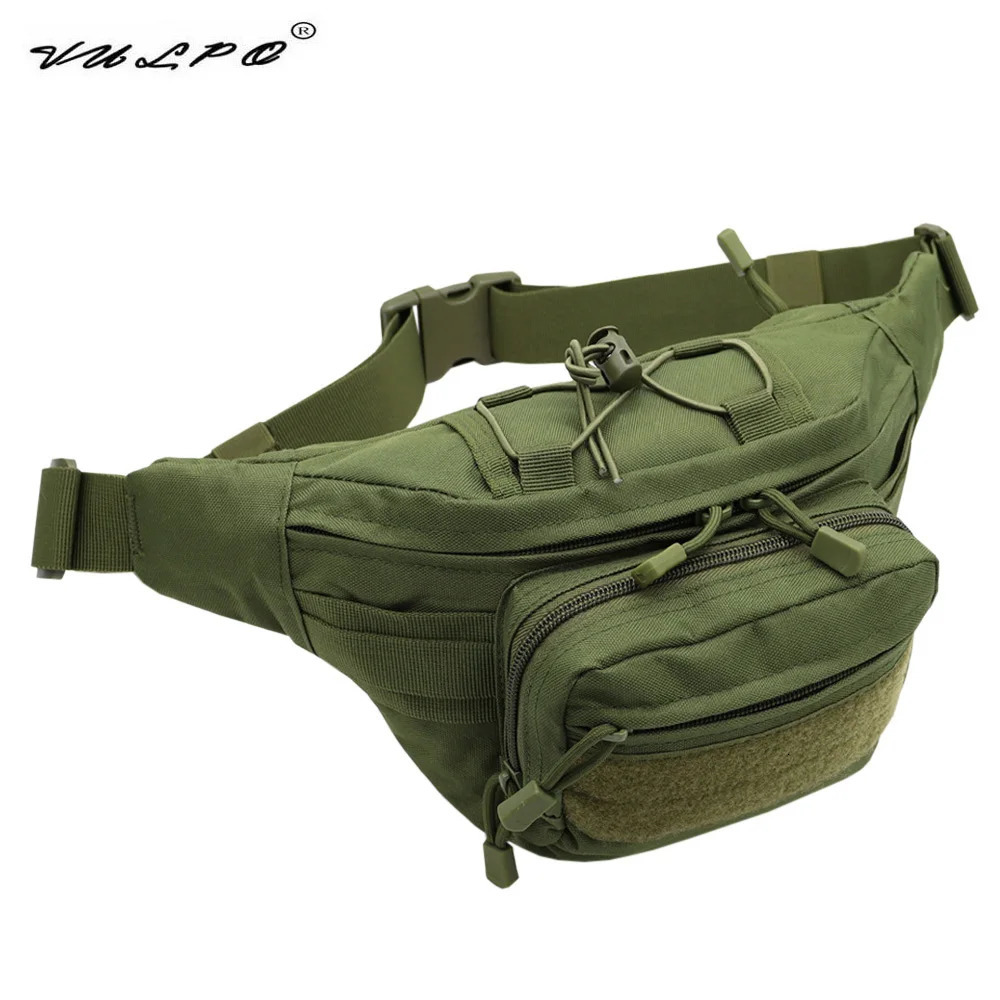 VULPO Outdoor Tactical Waist Pack Men Hiking Camping Sport Bag Nylon Phone Pouch Hunting Pack Bag250906
