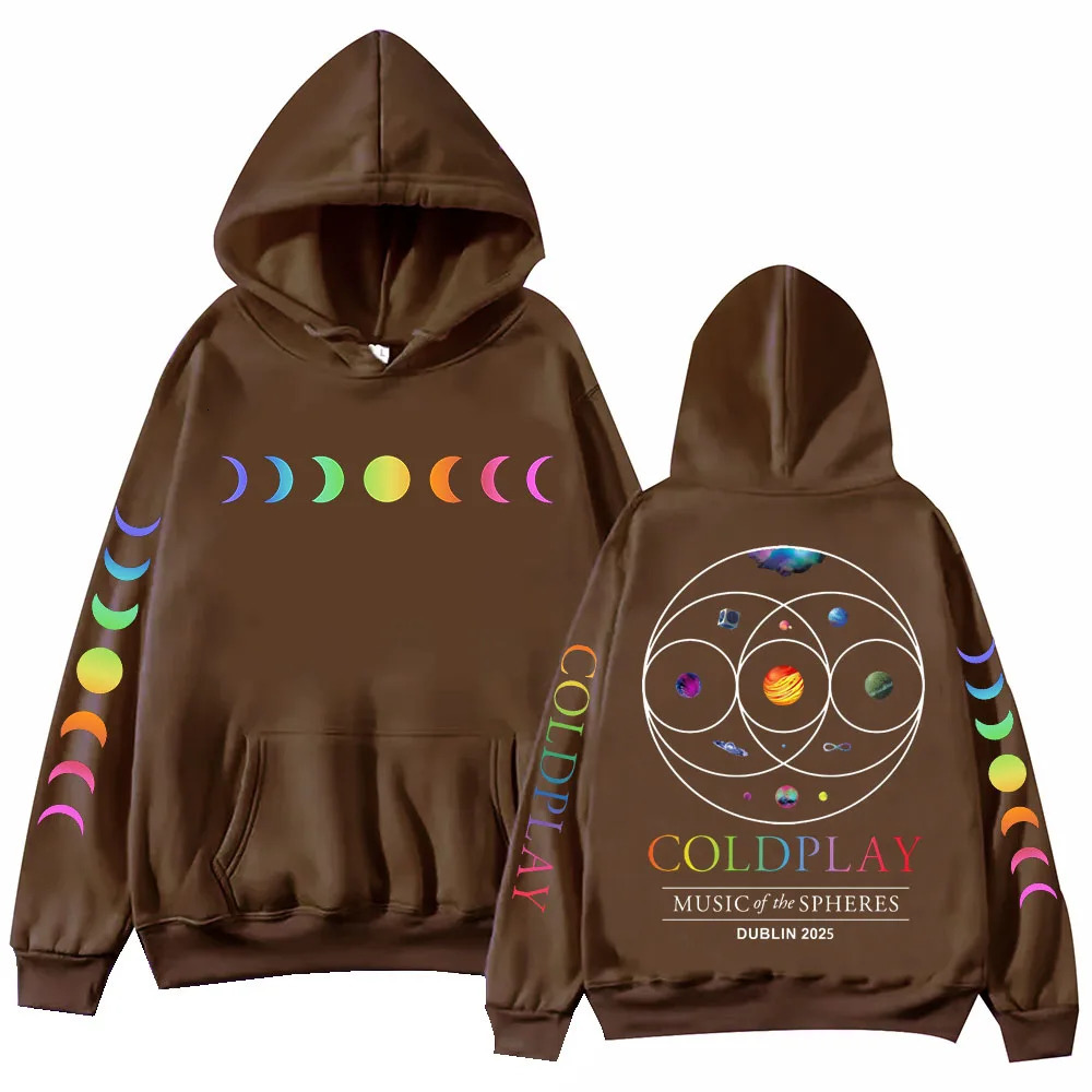 Coldplay 2025 Music of the Spheres World Tour Hoodie Harajuku Hip Hop Pullover Tops Sweatshirt Gift 250906